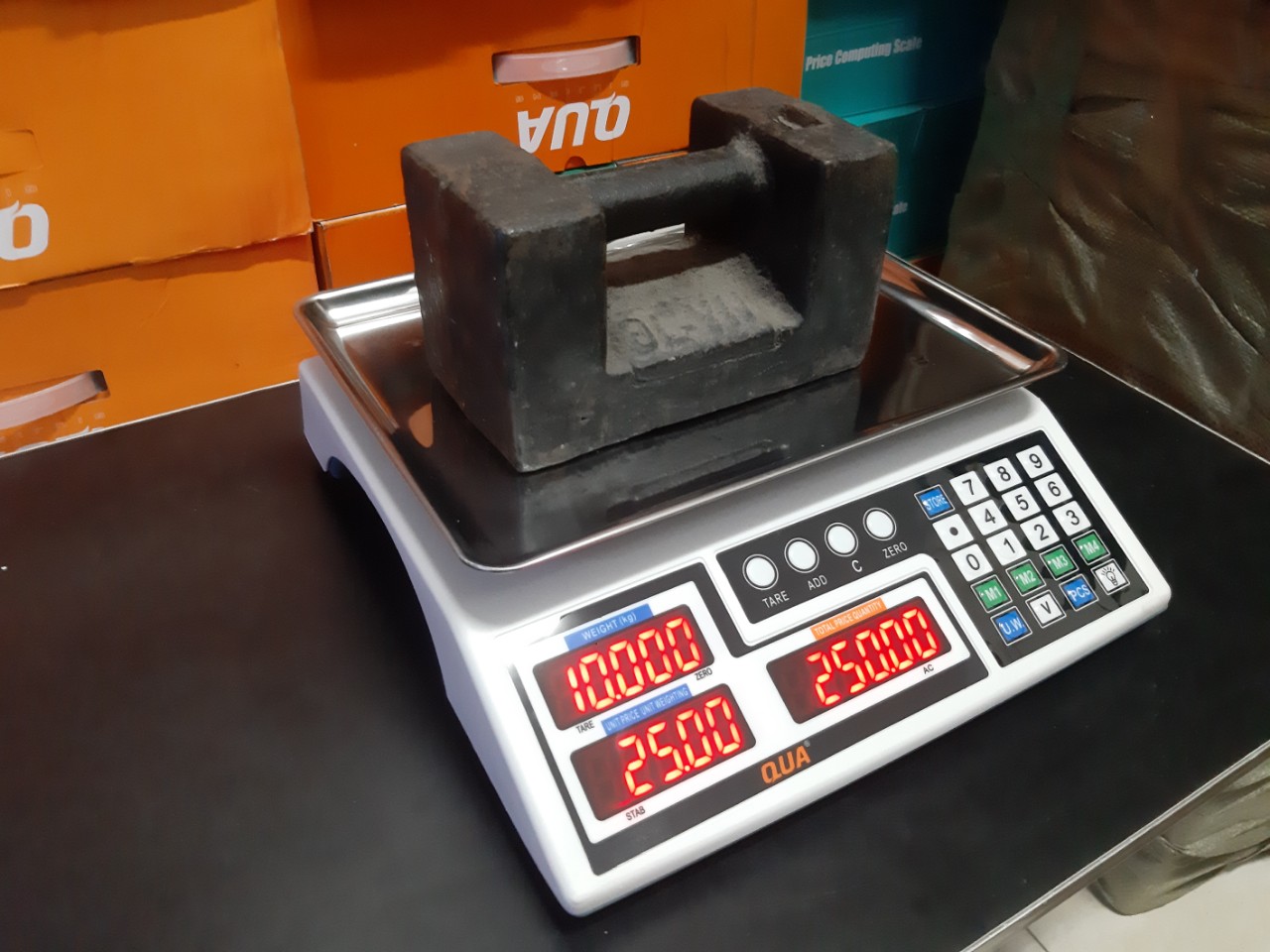 Cân điện tử tính tiền 30kg Đài Loan QUA810 Cân điện tử tính tiền 30kg Đài Loan QUA810